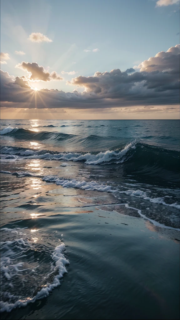 Images of the sky and water.