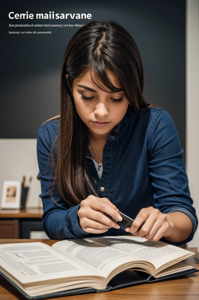 Intelligent student thinking on table 