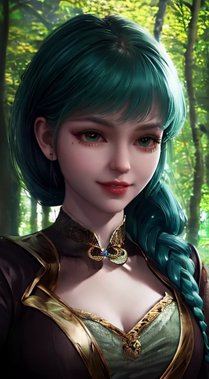 very detailed, Masterpiece, Highest quality, love letter, throw,smile,Close-up of a stream flowing through a lush green forest., Ross Tran. Landscape Background, Ryan Deere, environmental painting, Beautiful glazed oil painting, realistic scenery, Digital painting matte 4k hd,