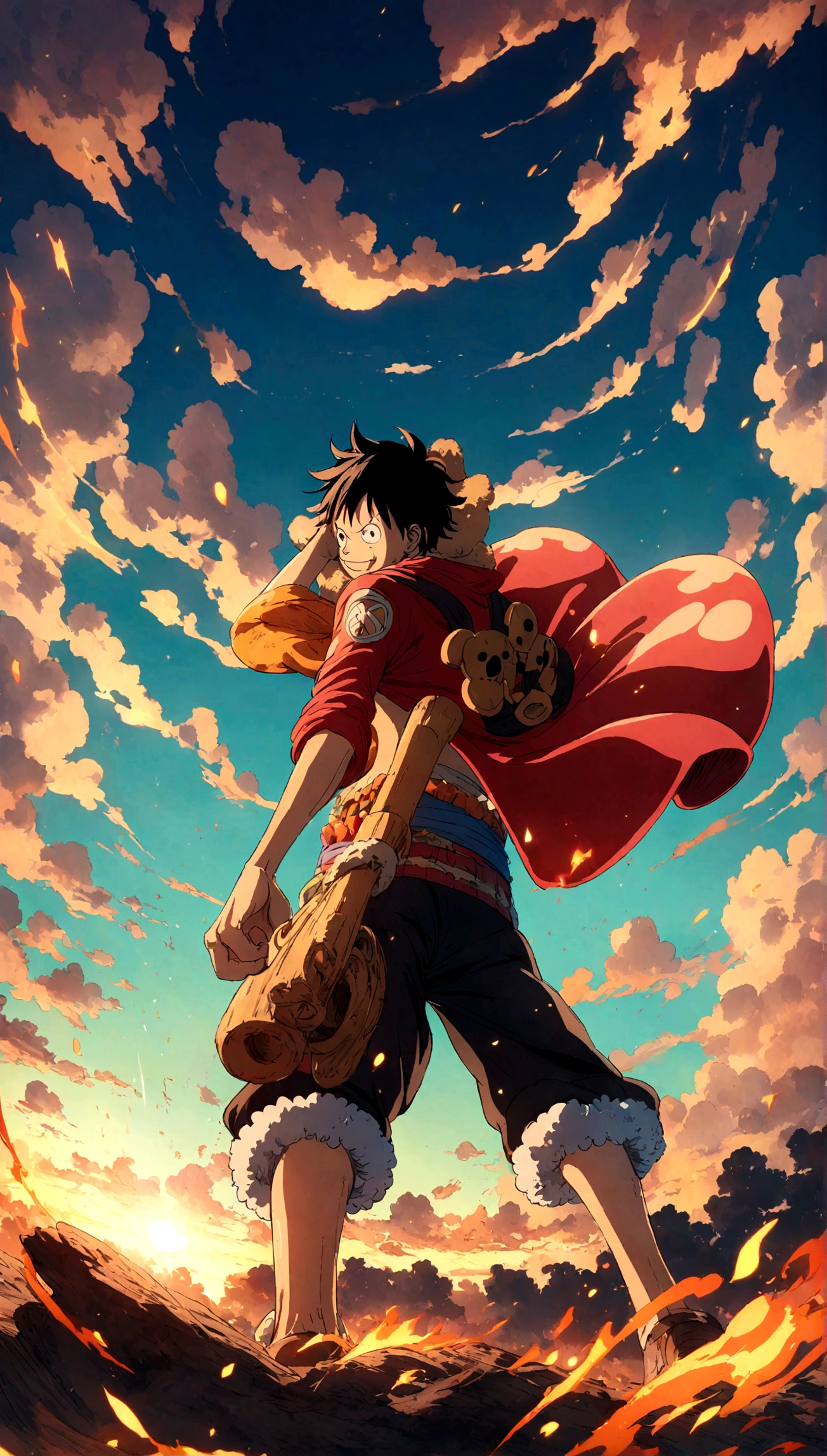 One Piece manga anime luffy