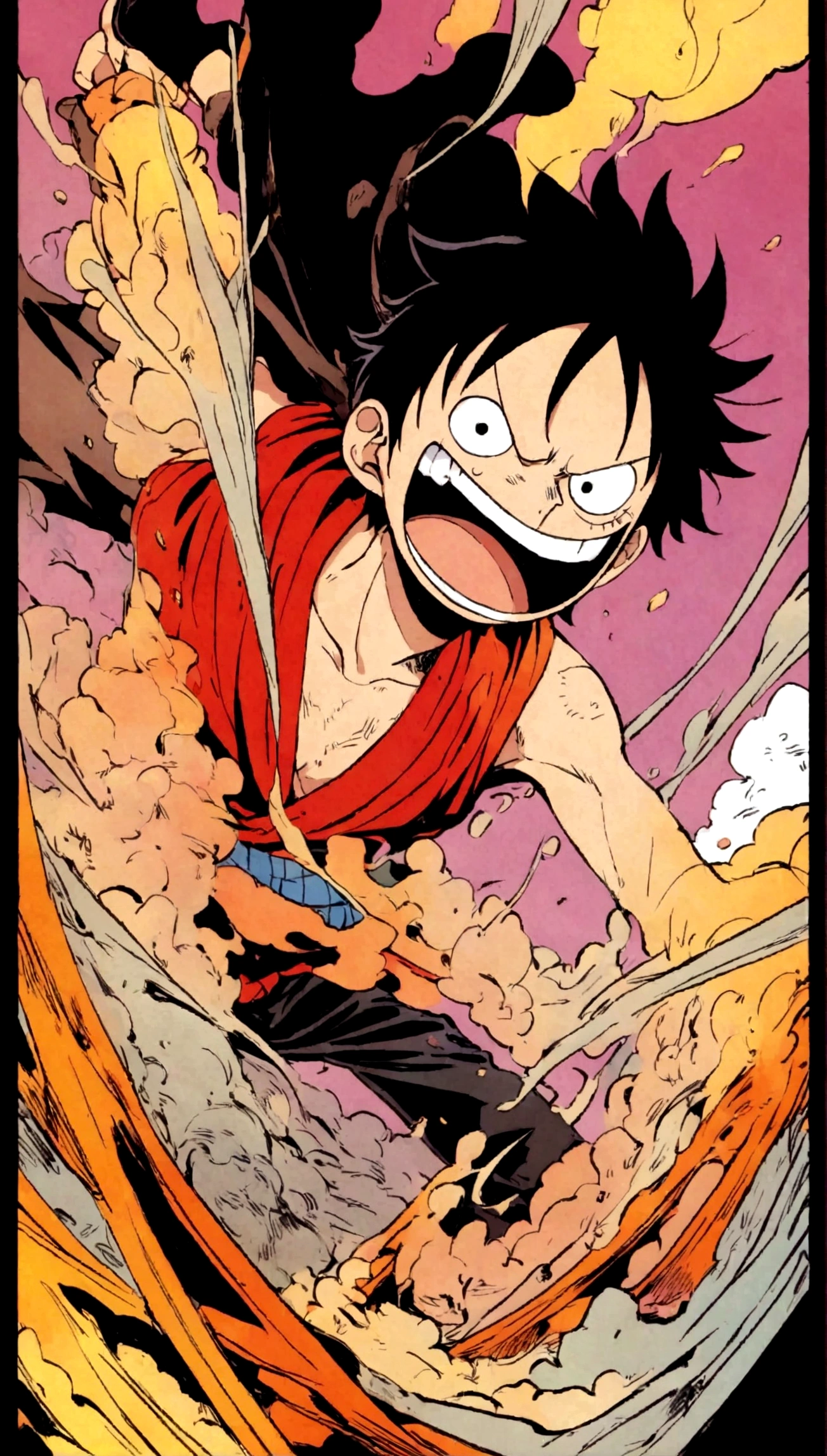 One Piece manga anime luffy