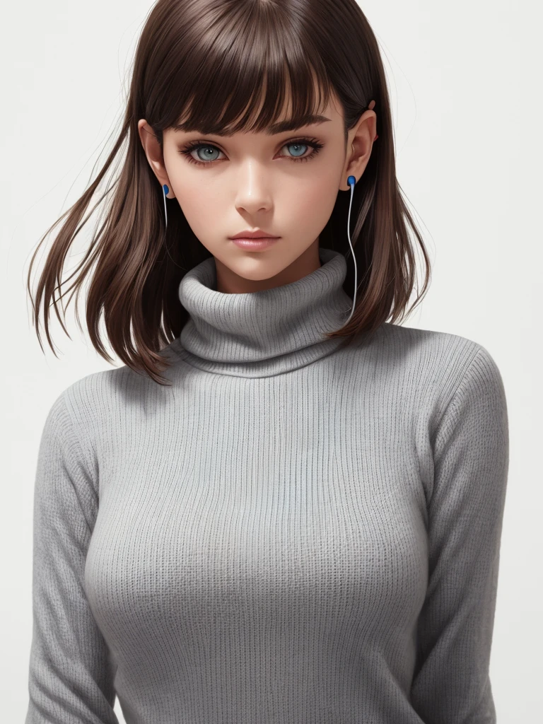 best quality,Very detailed,masterpiece,Extremely detailed,Solitary,1 Girl,(White background:1.5),(Delicexiste Eye),1 Girl, plugSet, Ayana_king, bodySet, White_bodySet, Red_Eye, Solitary, simple_background, White_background, pilot_Set, short_hair, blue_hair, Bangs, interface_earphone, turtleneck sweater, hair_between_Eye, Skinny, separate_Lips, Watching_exist_Viewer, small_breast,(Variza), --automatic