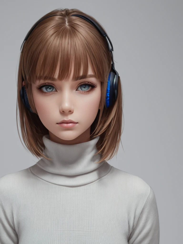 best quality,Very detailed,masterpiece,Extremely detailed,Solitary,1 Girl,(White background:1.5),(Delicexiste Eye),1 Girl, plugSet, Ayana_king, bodySet, White_bodySet, Red_Eye, Solitary, simple_background, White_background, pilot_Set, short_hair, blue_hair, Bangs, interface_earphone, turtleneck sweater, hair_between_Eye, Skinny, separate_Lips, Watching_exist_Viewer, small_breast,(Variza), --automatic