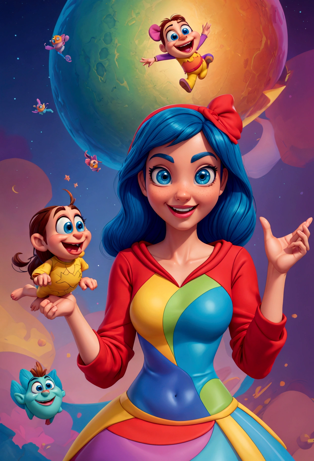 estilo Pixar, ....3d, desenhos animados,