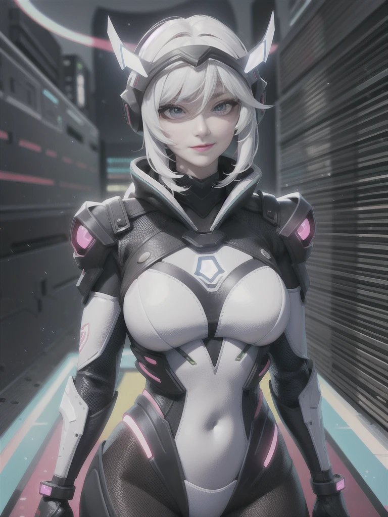 a close up of a woman in a futuristic suit holding a helmet, cyberpunk art by Ross Tran, cgsociety contest winner, digital art, portrait armored astronaut girl, ross tran 8 k, detailed sci-fi art, portrait anime space cadet girl, high quality digital concept art, in white futuristic armor, sci fi artwork, beautiful sci fi art, sci fi art, full body shot