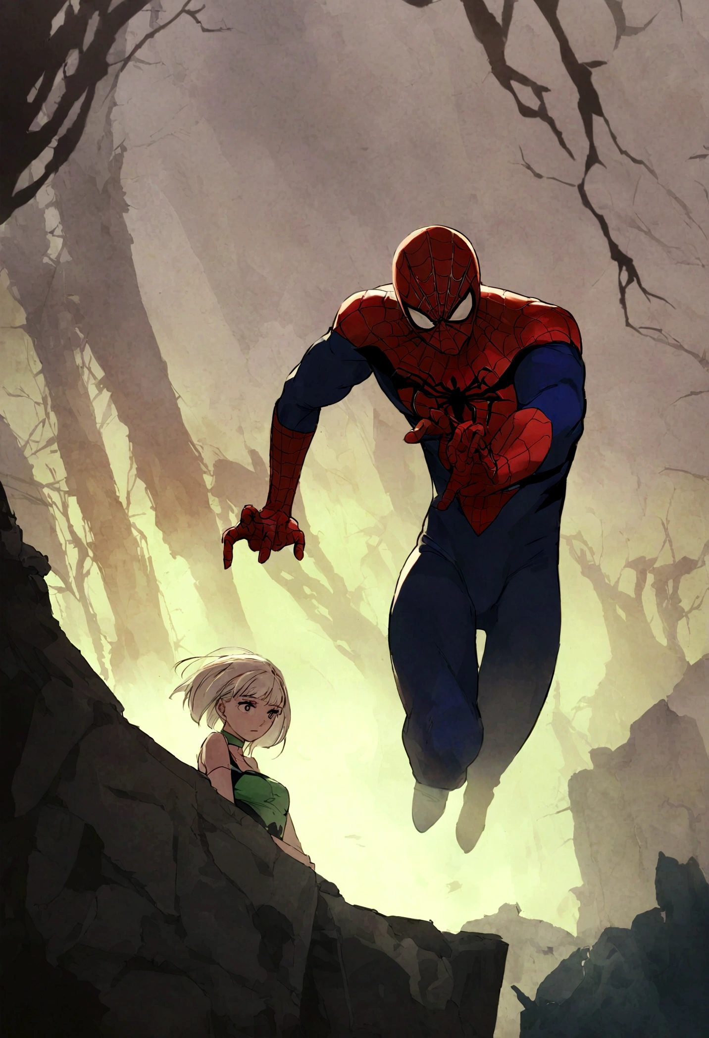 Duende Verde joga Gwen Stacy da ponte; Spider-Man&#39;s web can&#39;t save her
