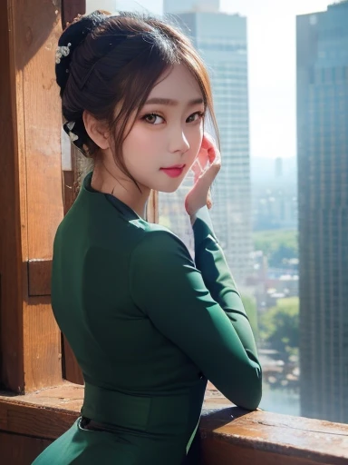 Split abs, ulzzang -6500-v1.1, (Raw foto:1.2), ((Photorealsitic:1.4)), top-quality, ​masterpiece, illustratio, extremely delicate and beautiful, extremely details CG, Unity, 8k wallpaper, astonishing、finely detail, Official art, absurderes, Incredibly ridiculous, huge filesize, ultra-detailliert, hight resolution, (Raw photo, Best Quality, Mastery:1.2), (NSFW), (Realistic, Photorealsitic:1.4), (masuter piece:1.4), (Best Quality:1.4), 1girll, Solo,Clean face, Detailed face, (The most beautiful face:1.5)、(The cutest face:1.5)、perfectly proportions, A slight smil, Beautiful goddess with perfect body shape、Goddess of battle, FULL BODYSHOT, The background is ruins、blur backgroun、Ruins after modern warfare、natta、murky、