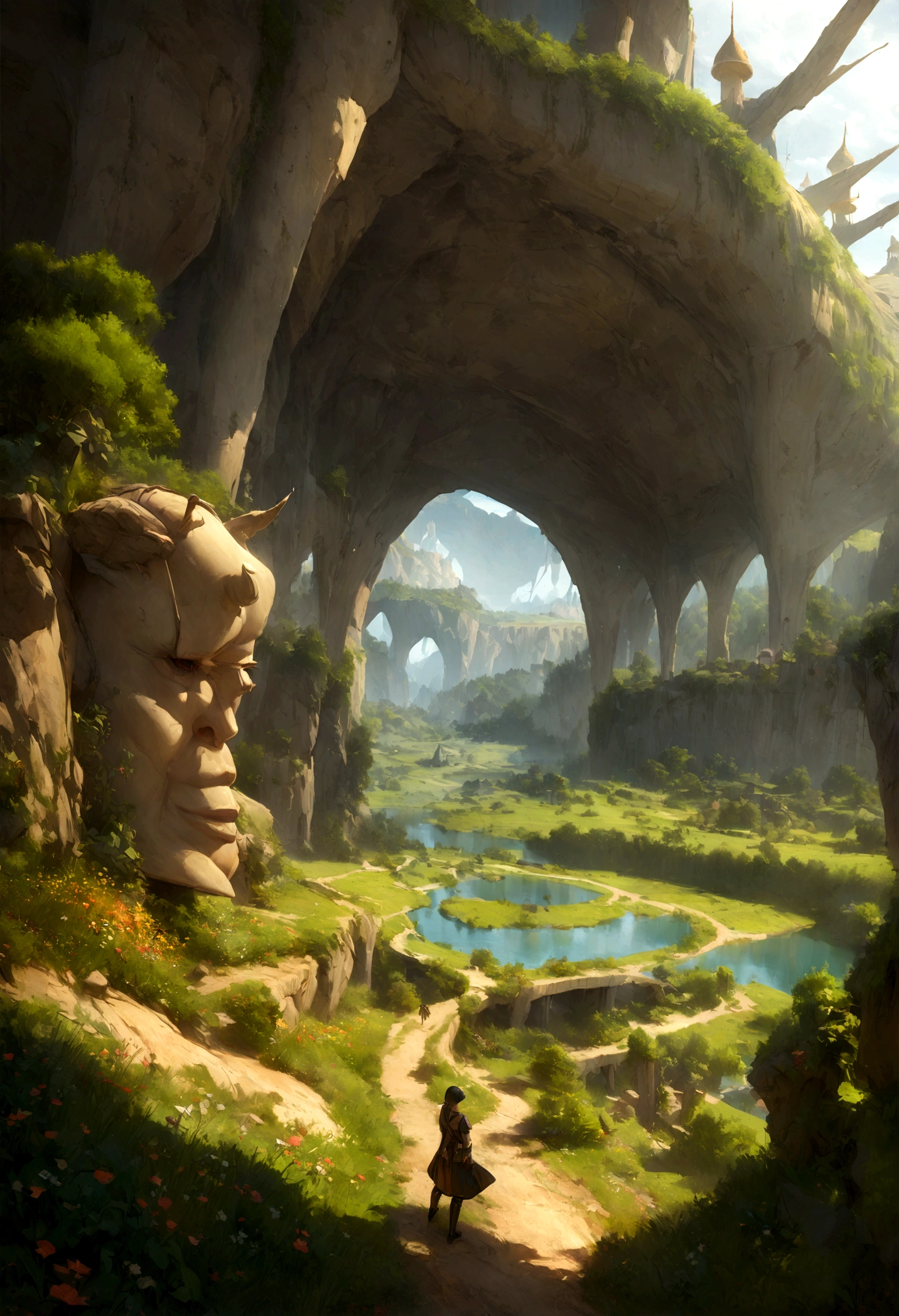 A GREEK PHILOSOFER ON A landscape, nature, forest, garden, flowers, beautiful, unreal engine, greg rutkowski, loish, rhads, beeple, makoto shinkai and lois van baarle, ilya kuvshinov, rossdraws, tom bagshaw, alphonse mucha, global illumination, detailed and intricate environment wide angle photo,grass vanishing point, super highway, high speed, digital render, digital painting, beeple, noah bradley, cyril roland, ross tran, trending on artstation