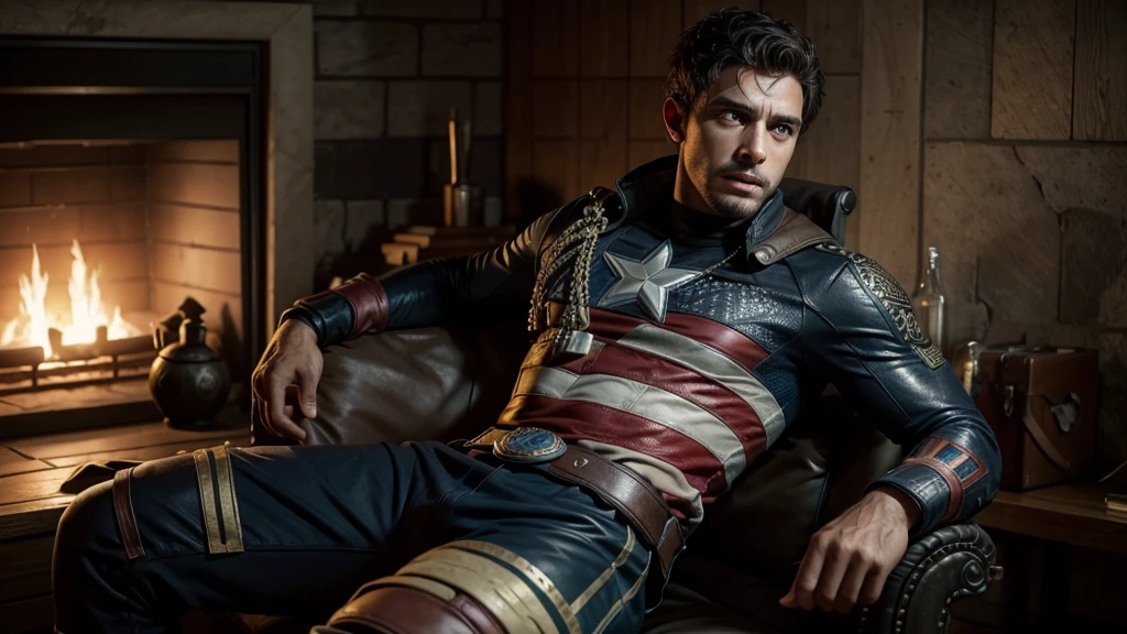 criar imagem 4k capitao america