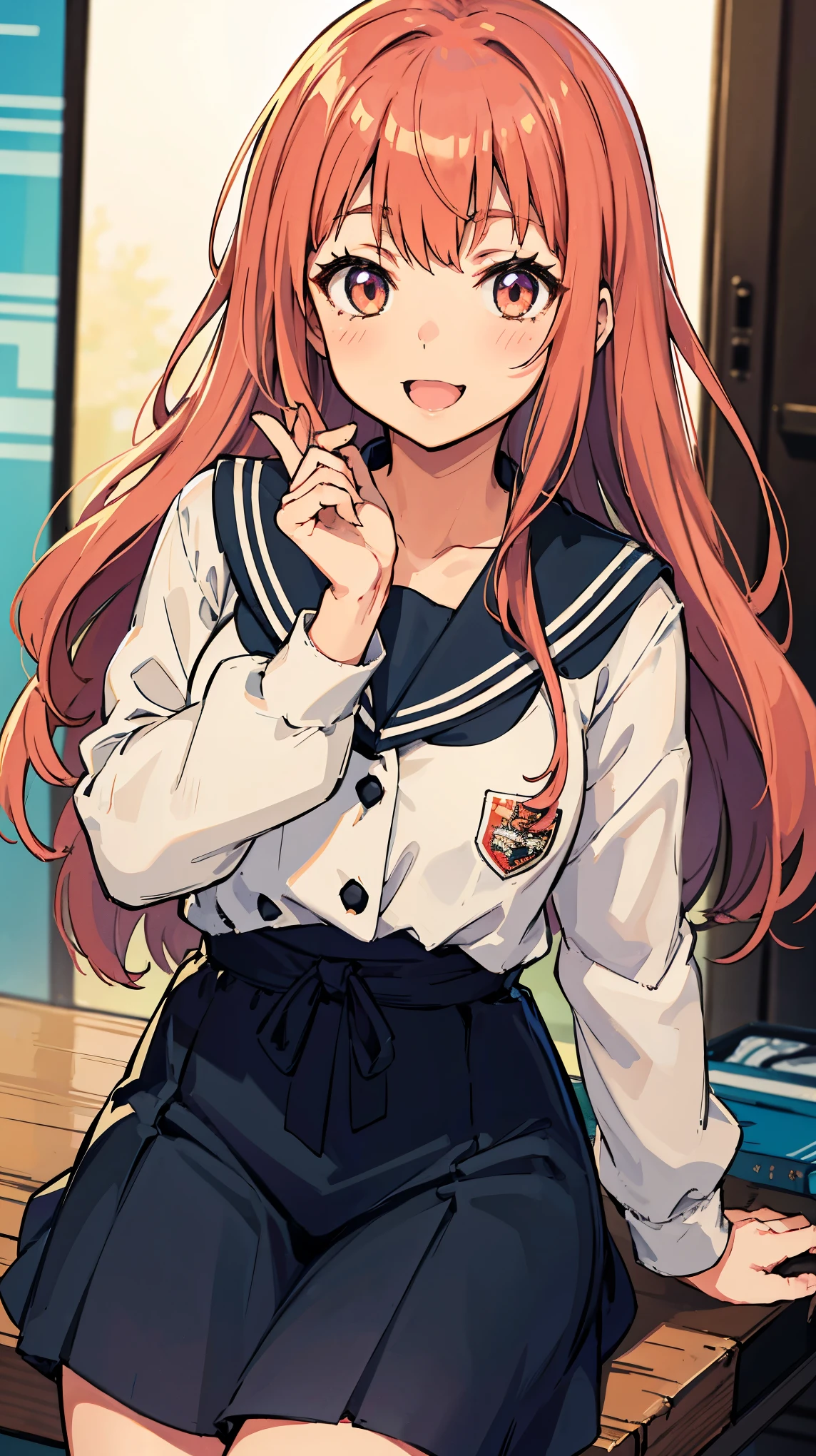 Yuigahama Yui's mother,Gaha Ma, As I expected, my youth romantic comedy is wrong。,defined body,Voluptuous body,Large Breasts, Wicked Smile, Orange Hair, nsfw,