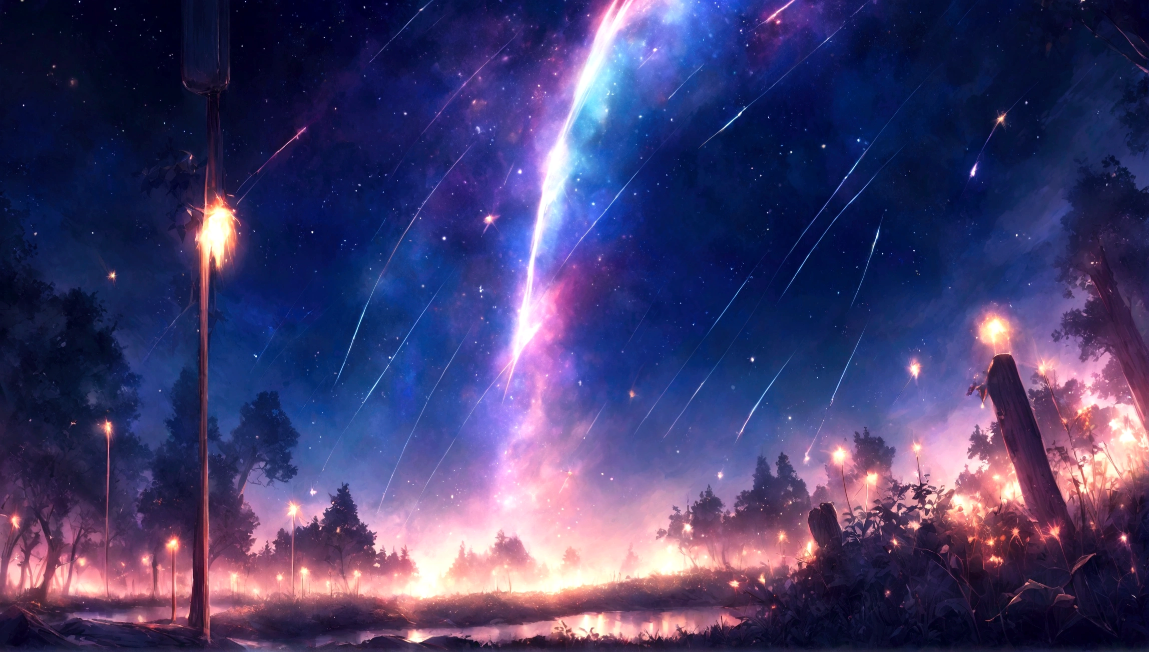Flowing flash of light Money texture wallpaper Gorgeous shooting star