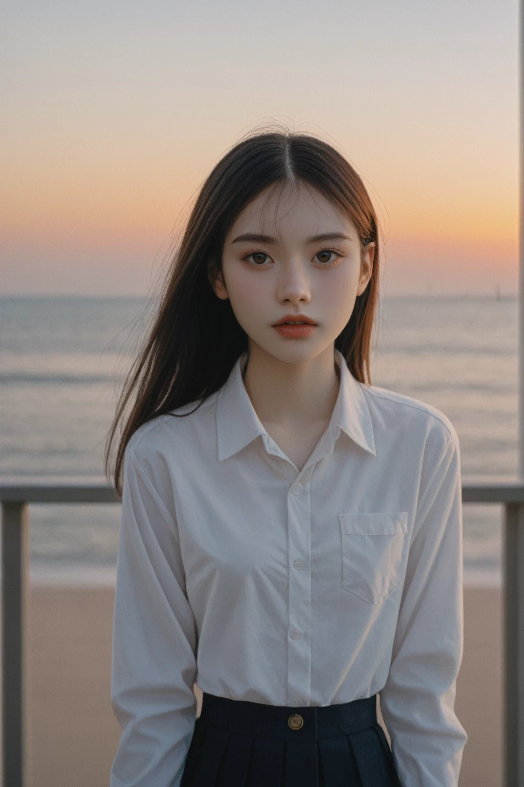 score_9,score_8_up,score_7_up,
(medium_shot:1.2),look_at_viewer,
1girl,supermodel,temperament,exuding_feminine_charmsexy,beautiful_eyes,short_grey_hair,school_uniform,
(windy:0.8),
Evening, seaside, balcony of villa, sunset, distant view,
cinematic_lighting,ultra_realistic_photograph,pastel_background_with_pastel_bokeh,Exquisite_details_and_textures,siena_natural_ratio, dynamic_pose,vibrant_light_and_shadow, grainy, colored_66mm_film_analog_photography,film,lomography,slight_dreamy haze_film_grain_effect,