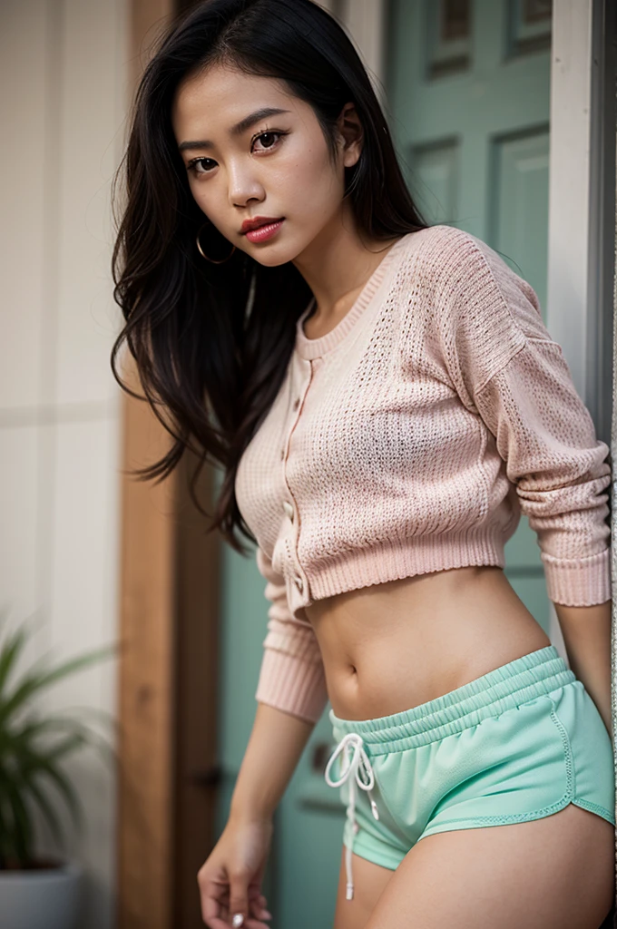 1woman, woman, asian woman, woman, hot woman, asian/Philippines model, beautiful, model, sport shorts, girly shorts, running shorts, casual woman shorts, sweater, cute female sweater, sweater, great figure, perfect proportions, black hair, black hair, black hair, long hair, long black hair, beautifull long black hair, white eyes, perfect beautiful white eyes, detailed white eyes, majestic woman great figure, asian/Philippines, asian woman, light pink lipstick, perfect face, cemeterial face, great body, beautiful body perfect face with white eyes black hair light pink lipstick asian/Philippines,casual clothes, sport shorts, girly shorts, running shorts, casual woman shorts, sweater, cute female sweater, sweater, asian woman, (Thick body, great figure) BREAK highly realistic, perfect image, realistic image, photorealistic, real image, real photo 8k image, high-resolution. [perfect hands, perfect legs, perfect proportions, perfect face, woman] asian woman, beautiful asian woman (white eyes, beautiful white eyes, detailed white eyes) *black hair* *white eyes* *black hair, black hair, long hair, long black hair, beautifull long black hair* *sportshorts for woman* *oversized sweater*
