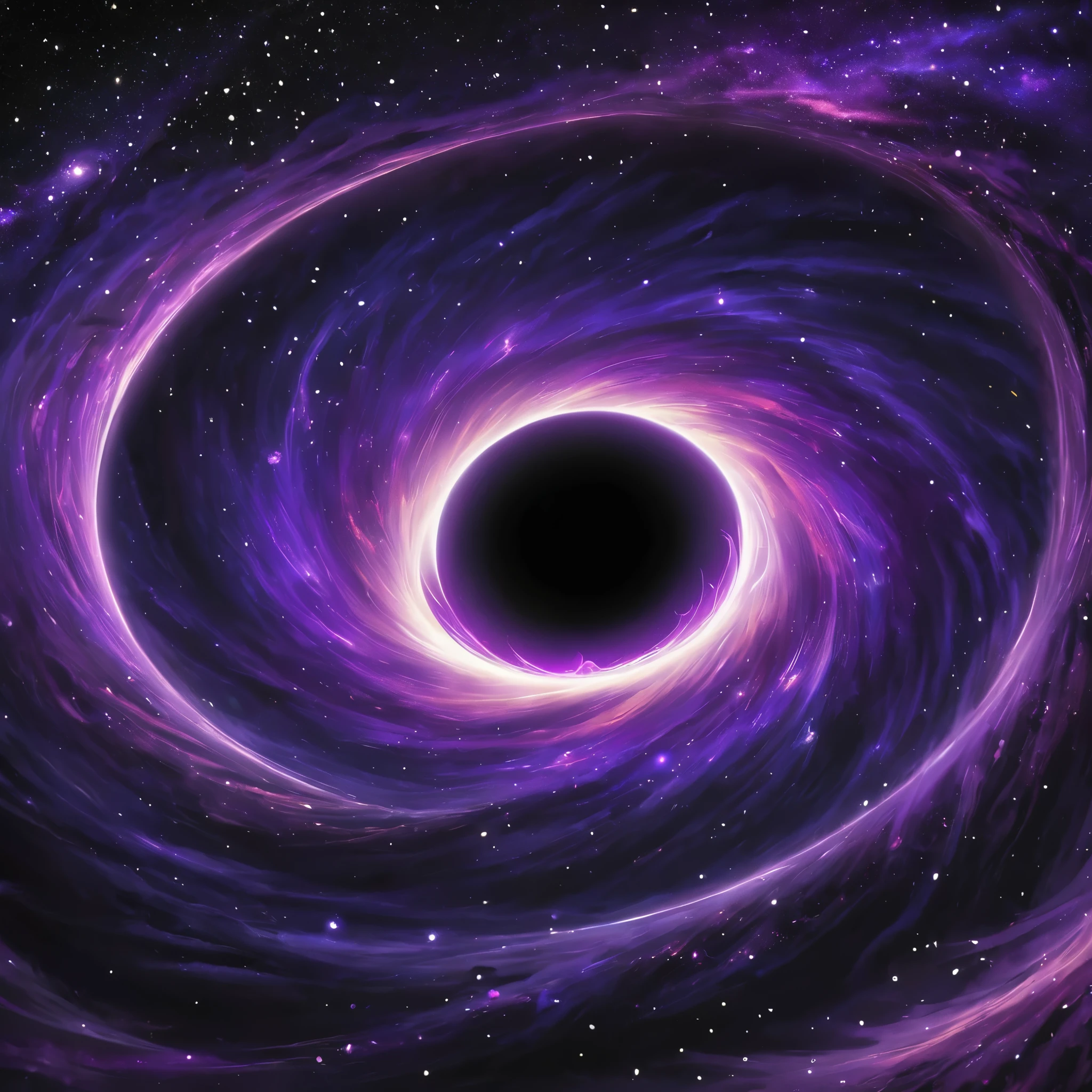 space, black hole, purple magic