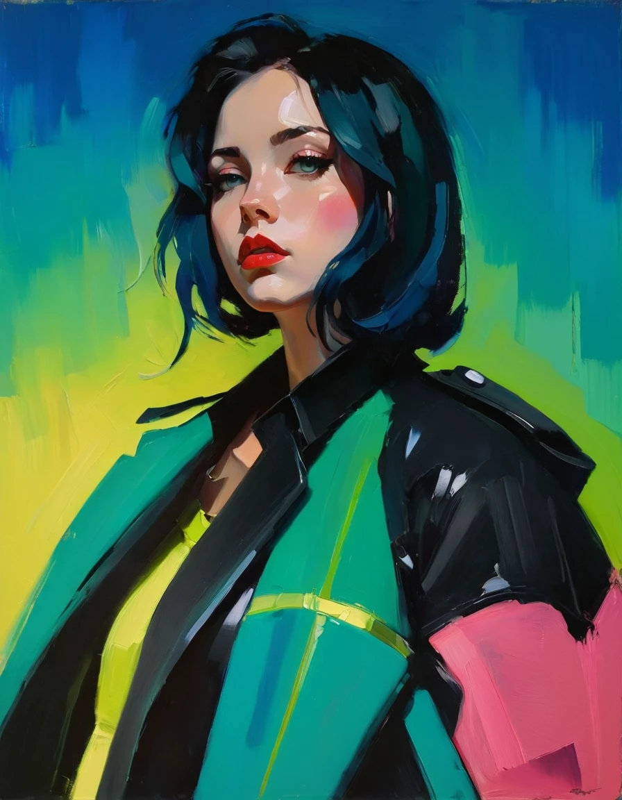 Create an evocative oil painting inspired by Malcolm Liepke, based on the provided image. Capture the intense, introspective expression of the young subject using thick, expressive brushstrokes and a muted color palette. Highlight the emotional depth and vulnerability in the subject's gaze, emphasizing the play of light and shadow on their face. Maintain a simple, textured background that complements the subject's contemplative presence. Focus on the tactile quality of the oil paint to convey the raw emotion and intimacy characteristic of Liepke's style.