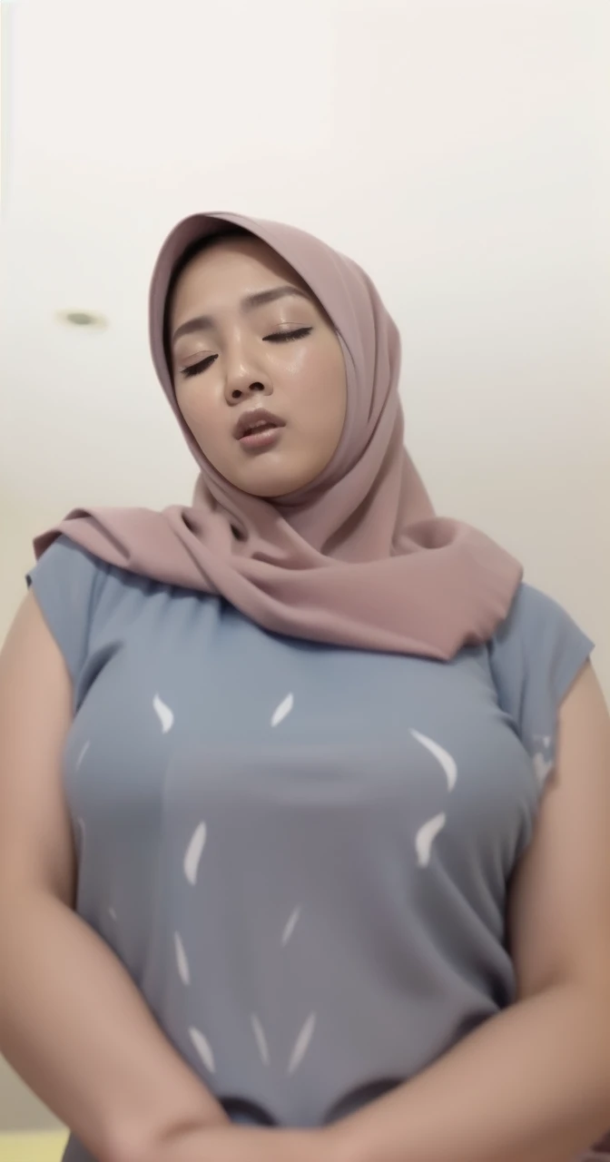 HIJAB MALAY GIRL,, IMF as a good Guy, TECHNOLGY, AI, futuristic, blockchain, International Monetary Fund, (MATRIX WORLD), ((look In front at the camera CLOSED YOUR EYES and open your mouth)).