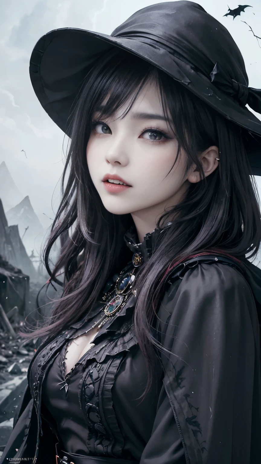 (highest quality,High resolution:1.2),(dark,Threatening:1.1),(Regrettably:1.1), (devilのテーマ:1.5),(dark horror theme:1.5),(Thriller:1.5),(Inspiration from Stephen King:1.5),(Dark fantasy:1.5), (Ink and watercolor:1.5), (black and white color:1.5), (Ominous Landscapes:1.5),(Countless stars fly away:1.5),(Ruined:1.5),(Ruined village:1.5),(1800s:1.5), (Ruined theme:1.5),(There's a lot of dust flying up there:1.5),(puddle:1.5),(Dirt roads:1.5),(Absurd:1.5),(wonderful:1.5),(highest quality:1.5),(masterpiece:1.5),full length,Qu美術z Lepidolite Woman in a Red Dress, (Powerful figures:1.1、Big Breasts、Glasses) 、 ((((Round Glasses)))),(((Big Breasts)))、,(((Twisted corners,Fiery crown:1.1 Nicola Samori,Wangechi Mutu))),prime color,Urban,Very detailed,masterpiece,Intricate details,Faded,eyes Very detailed, Eye for details,4K resolution,to be born, Nikon Z9,Scary Town,full length,evil ghost, Winnie the Pooh Rainbow,Intricate details,Very detailedな, Realistic,, 暗くてSpooky atmosphere, Spiritual Beings, Hauntingly beautiful, Ghostly figures, Swirling Mist, Supernatural existence, devilの本質, Shadowのような形, Spooky whispers, Ominous Aura, HeArt of a Goth Maiden, Very dark shade.Her Eyes, Like dazzling fur in a starless haze,A symphony of despair in their eyes.Her Mogul Snaps, Mysterious Cemetery,Think about it, The source of her sadness.Black hair swaying in the moonlight,She weaves despair into her dreams.oh, Her Soul, Shadow'Embrace,
Take me to space.At each step of the Kelhudelgoring, She summons darkness,Dance of the Void, (Beautiful vampire high-ranking wizard: 1.7), (2つのthick, length, Sharp vampire teeth protruding from lips: 1.7), (Wizard wearing black hat: 1.6), (An intricately decorated jet-black cloak: 1.6), (Delicately decorated cloak, although it is damaged: 1.5), Hypermaximalist, Breathtaking oil paintings, 超Realisticな, Ultra-realistic digital illustrations that mimic the style of oil paintings, アレックス・グレイのサイケデリックな先見の明のある芸術とHRギーガーのto be born体力学的テーマの美学をシームレスに融合. wonderful構成, (devil,Satan,Lucifer:1.1),(devilish:1.1),(Red eyes glow:1.6)、(Red glowing eyes,Sharp teeth:1.1),(Black wings,thick:1.1),(hellish landscape:1.1),(fire,sulfur:1.1),(Threatening atmosphere:1.1),(dark shadows,Threatening presence:1.1),(Unlucky Clouds,Stormy Skies:1.1),(dark,Spooky atmosphere:1.1),(Aura of misfortune,Evil energy:1.1),(dark aura,cigarette:1.1),(Extreme heat,Burning Flames:1.1),(Nightmare Visions:1.1),(Predicting the end:1.1),(Whispers of misfortune,devilish laughter:1.1),(Cry of pain,echoing screams:1.1),(Bad luck symbol,Ancient runes:1.1),(Mysterious Relic,dark 美術ifacts:1.1),(Infernal Ritual,Ritual sacrifice:1.1),(devilish minions,creatures of darkness:1.1),(Desolate wilderness:1.1),(University of the Soul,Suffering Soul:1.1),(Eternal Ruin,A hopeless existence:1.1), 廃棄メカの背景にShadow響を受けた. Art created by Craig Mullins, Necrostyle., Detailed Description, Futuristic sci-fi scene. Focus on SF concept art, Vivid colors and sharp focus.