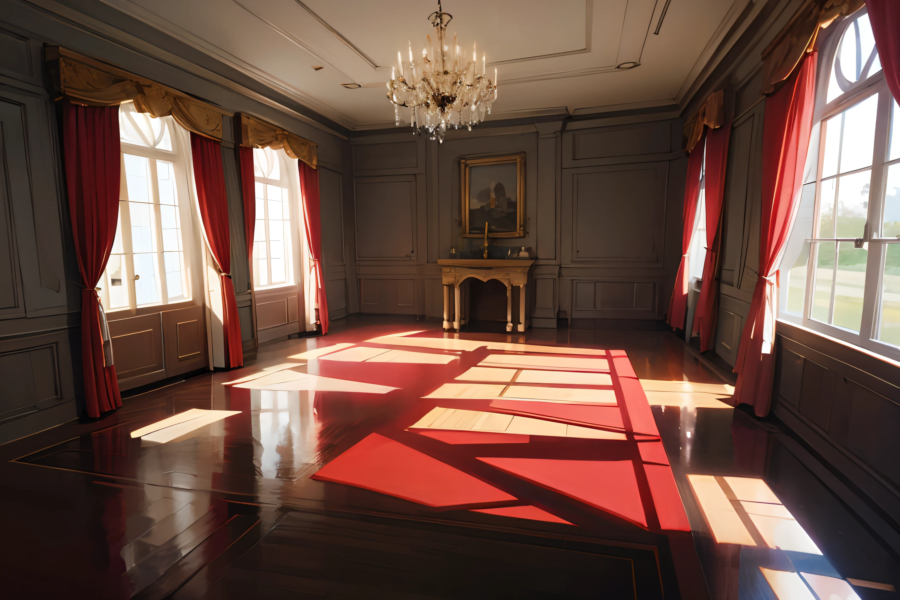 Inside a mansion, Vermelho, Estilo anime