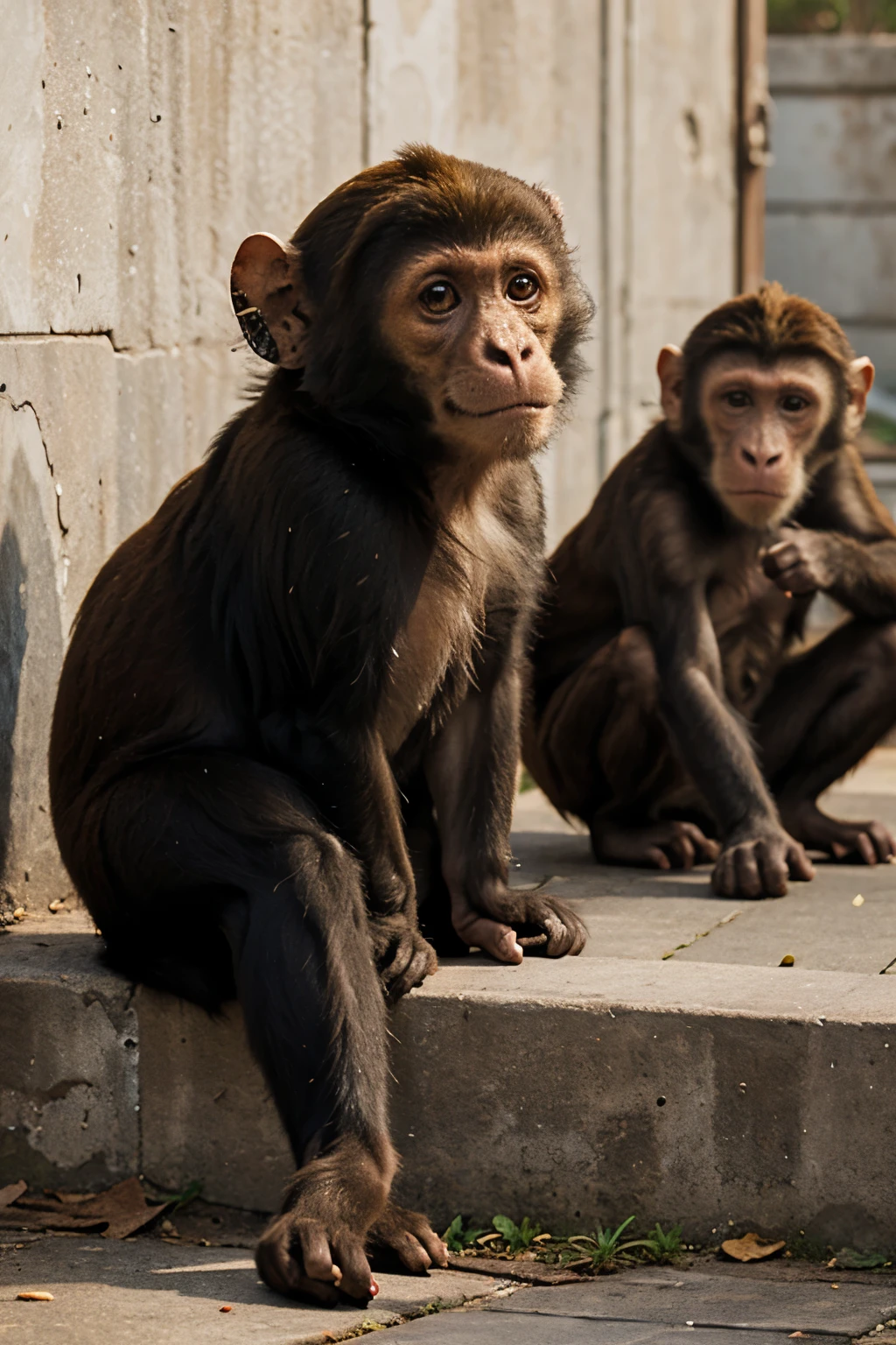 Sneak and monkey