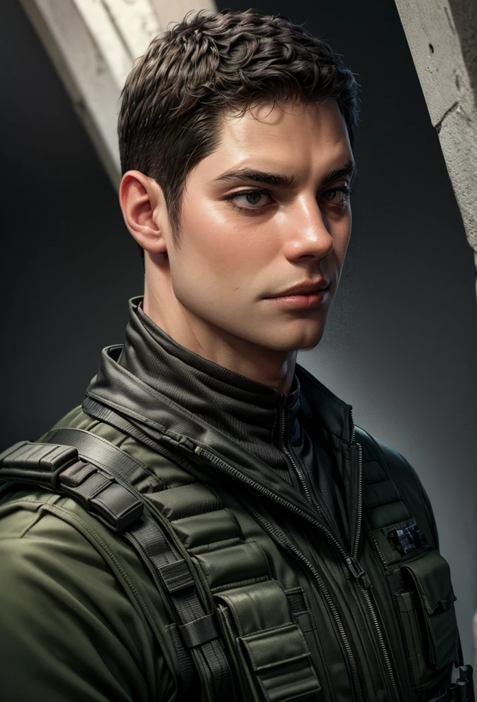 highly detailed military soldier portrait man age 35, musculare, angry face, wearing bulletproof vest, lineart, cel shading, best quality, 4k, 8k, highres, masterpiece, ultra-detailed, realistic, photorealistic, photo-realistic, sharp focus, vivid colors, professional