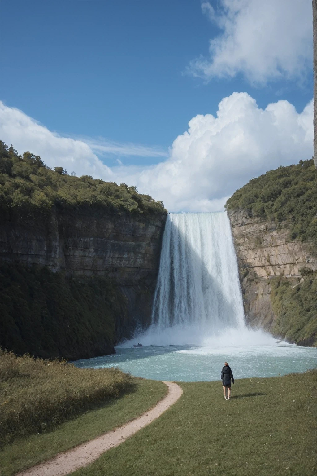 score_9, score_8_up, score_7_up, score_6_up, score_5_up, score_4_up, BREAK sky, cloud, no humans, day, windy, waterfall, nature