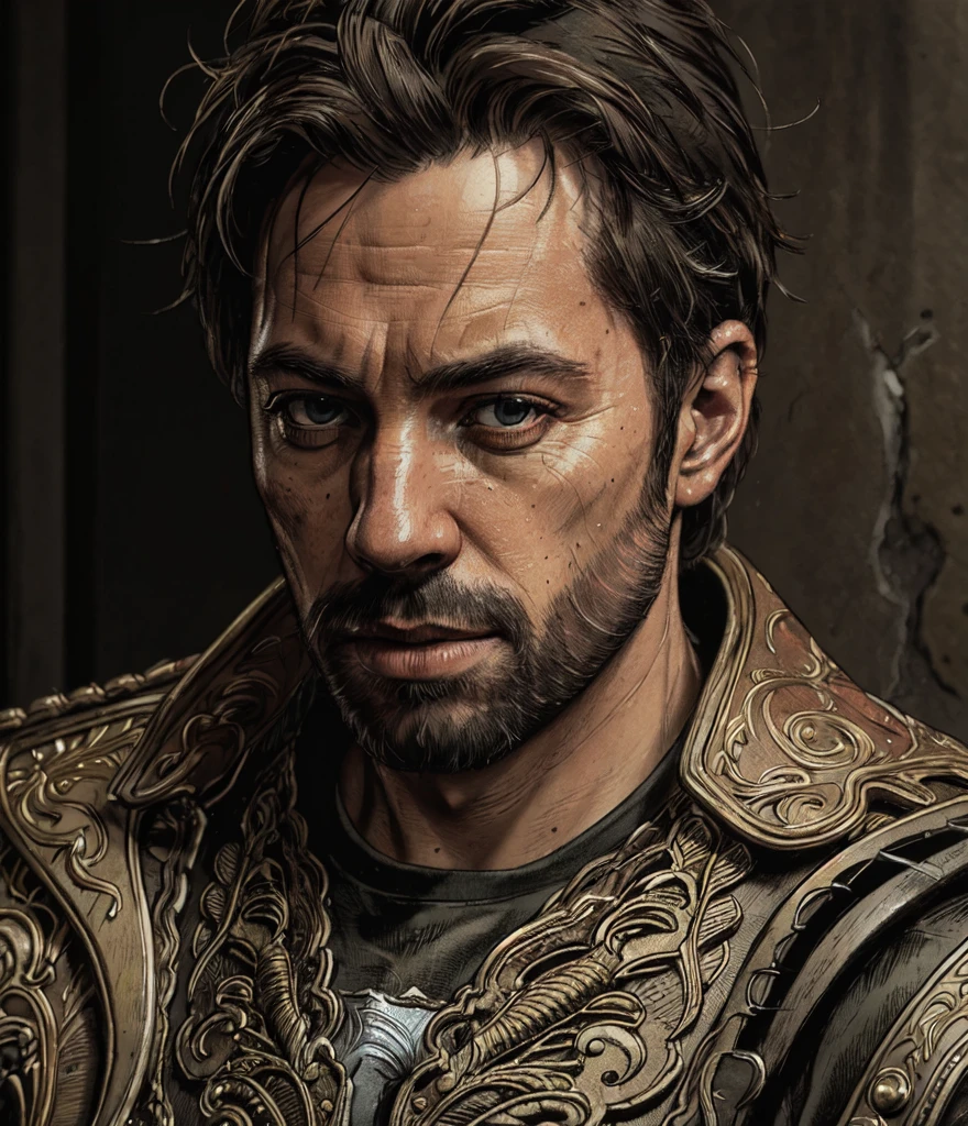 Cinematic portrait of a man, alone, solo, hyper-detailed, insane details, beautifully color graded, Unreal Engine, DOF, super-resolution, megapixel, cinematic lighting, anti-aliasing, FKAA, TXAA, RTX, SSAO, post-processing, post-production, tone mapping, CGI, VFX, SFX, insanely detailed and intricate, hyper maximalist, hyper realistic, volumetric, photorealistic, ultra-photoreal, ultra-detailed, intricate details, 8K, super detailed, full color, volumetric lighting, HDR, realistic, Unreal Engine, 16K, sharp focus, octane render