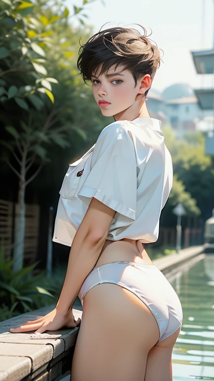 Dissolute, Justin Bieber, A very handsome boy, shows her ass, a young guy of fifteen years old with round, voluminous buttocks and a thin waist, splashes of white sticky liquid, Tango panties are two sizes too small , bold hairstyle. Watercolor, Boys only, Guys, young man