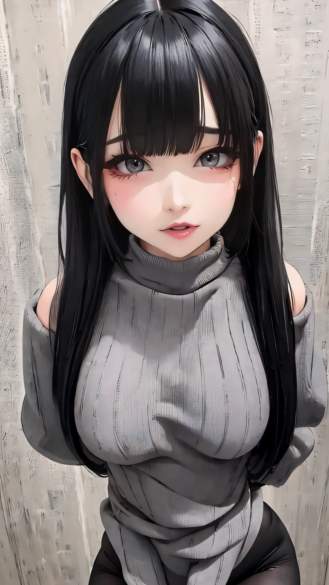 (random pose),sweater,black pantyhose,spread legs,(Thin type:1.8),(big breasts),(random hairstyle),(Highest image quality,(8k),ultra-realistic,best quality, high quality, high definition, high quality texture,high detail,beautiful detailed,fine detailed,extremely detailed cg,detailed texture,a realistic representation of the face,masterpiece,Sense of presence)