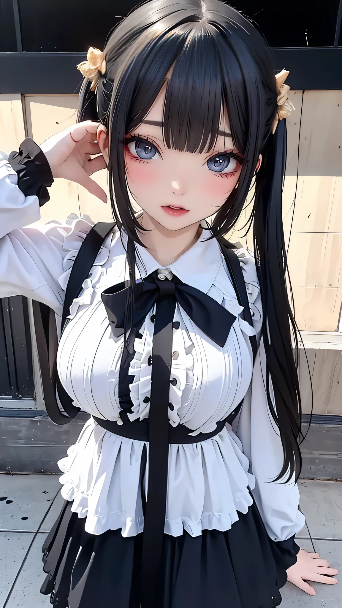 ((:1.2,6 ye)),(random pose:1.2),(random kids clothes),(Thin type:1.8),(big breasts),(random hairstyle),(Highest image quality,(8k),ultra-realistic,best quality, high quality, high definition, high quality texture,high detail,beautiful detailed,fine detailed,extremely detailed cg,detailed texture,a realistic representation of the face,masterpiece,Sense of presence)