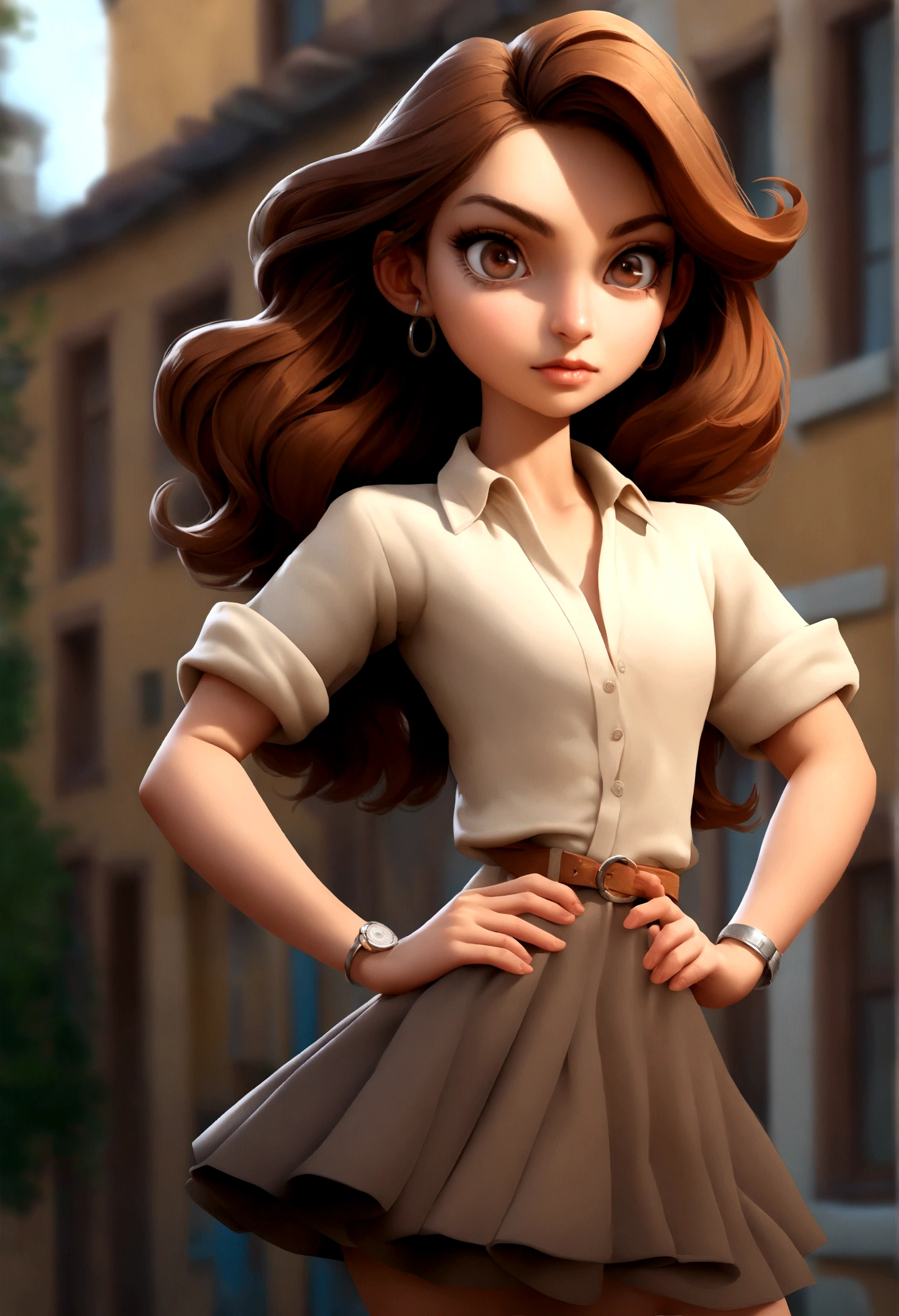 nude, (highest quality, High resolution: 1.2), Super detailed, (Realistic: 1.37) Brunette, Medium brown hair, Brown eyes, whole body,