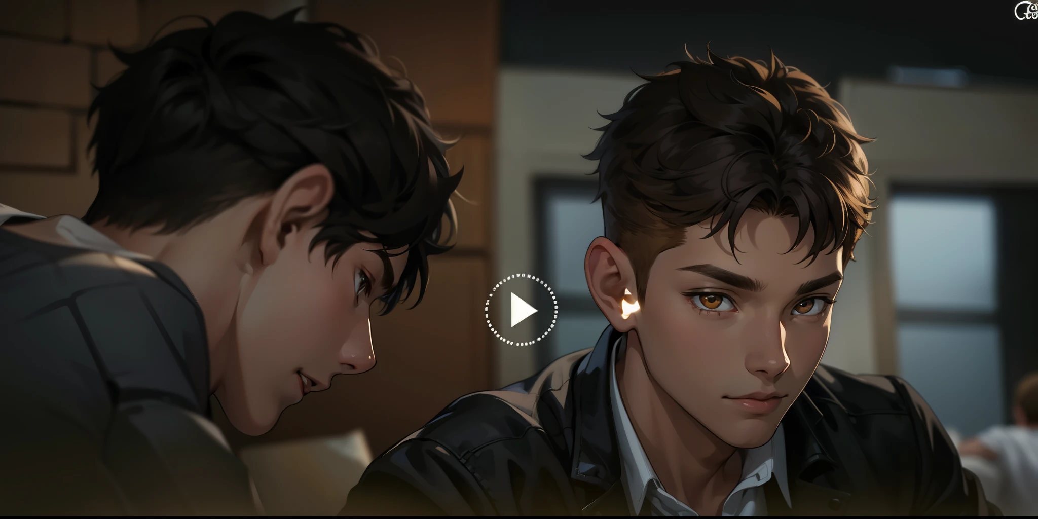 cute young man honey colored eyes