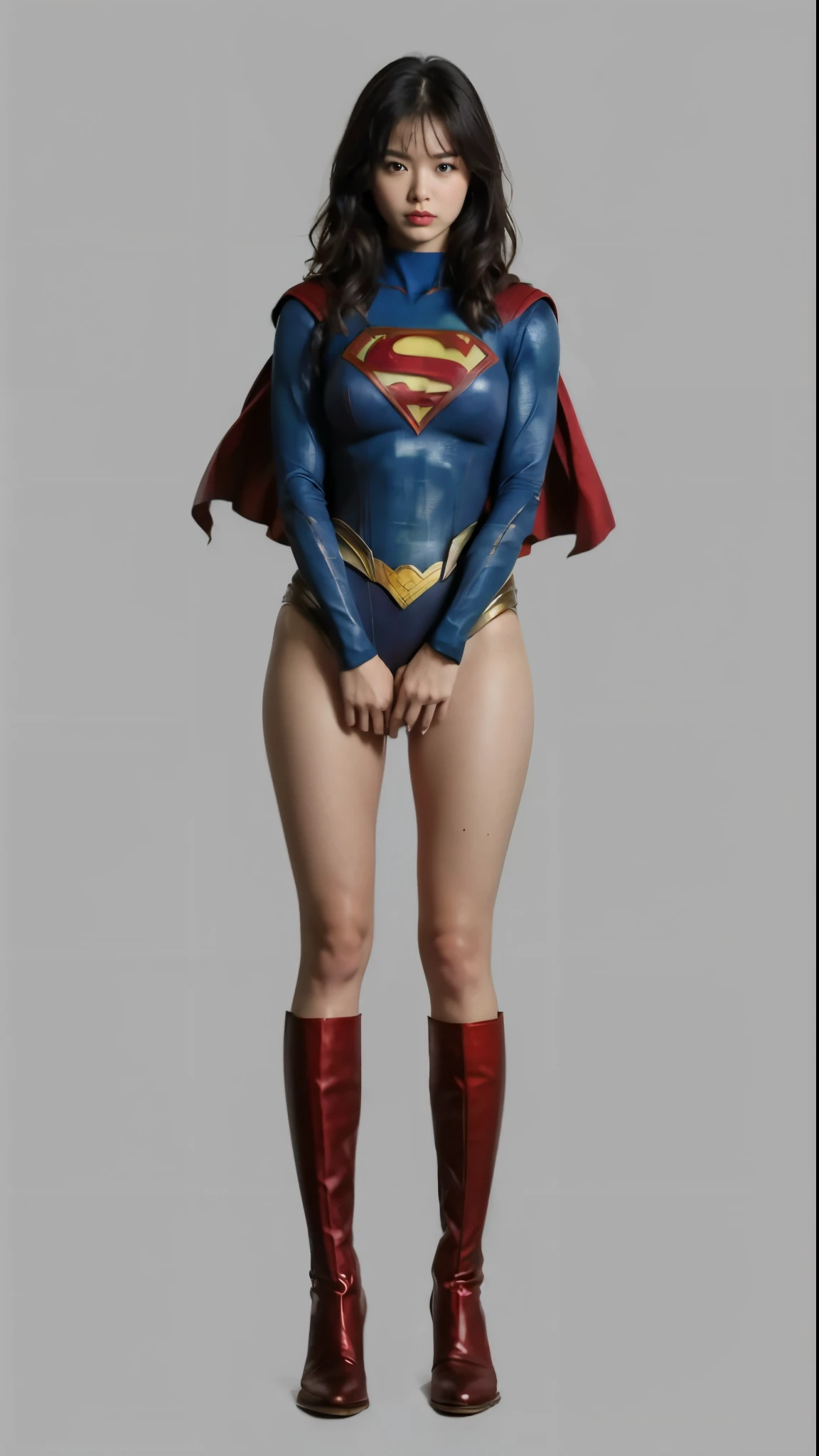 No background、(((Supergirl'The costume was completely destroyed.、There are holes)))、((((Be sure to close your eyes、The face has a sad expression))))、(((((bleeding from the body)))))、((((Liquid flowing from the mouth))))、((defeat、死んだスーパーヒロインSupergirl, weak position, stand on tiptoe、Hanging))、(((It always looks painful)))、(((Painful expression)))、(((shout)))、(((hands and arms Hanging forward)))、(((expression of suffering、Expressions of anguish)))、(((Beautiful legs in black tights.)))、(((sufferingの美しさを法的に表現する)))、((((Make the most of your original images)))、(((A destroyed Supergirl costume)))、(((Beautiful Hair)))、(((suffering)))、(((Beautiful legs need to wear tight black shoes, Wear red boots)))、((Best image quality、8k))、((highest quality、8k、masterpiece:1.3))、(((Preserve background )))、Sharp focus:1.2、Beautiful woman with perfect figure:1.4、Slim Abs:1.2、Wet body:1.5、Highly detailed face and skin texture、8k