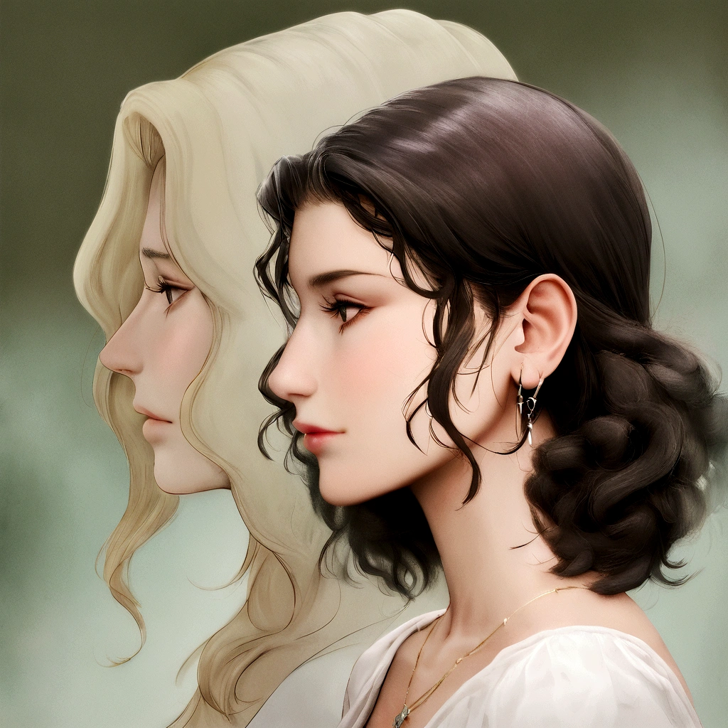 un primer plano de una mujer con una camisa negra y un fondo blanco, retrato de perfil, liana, Foto de 2 0 0 0, magda torres gurza, fernanda suarez, foto de perfil, ilustrador, inspired by Verónica Ruiz de Velasco, valentina remenar, estefania villegas burgos, niele toroni, julia fuentes