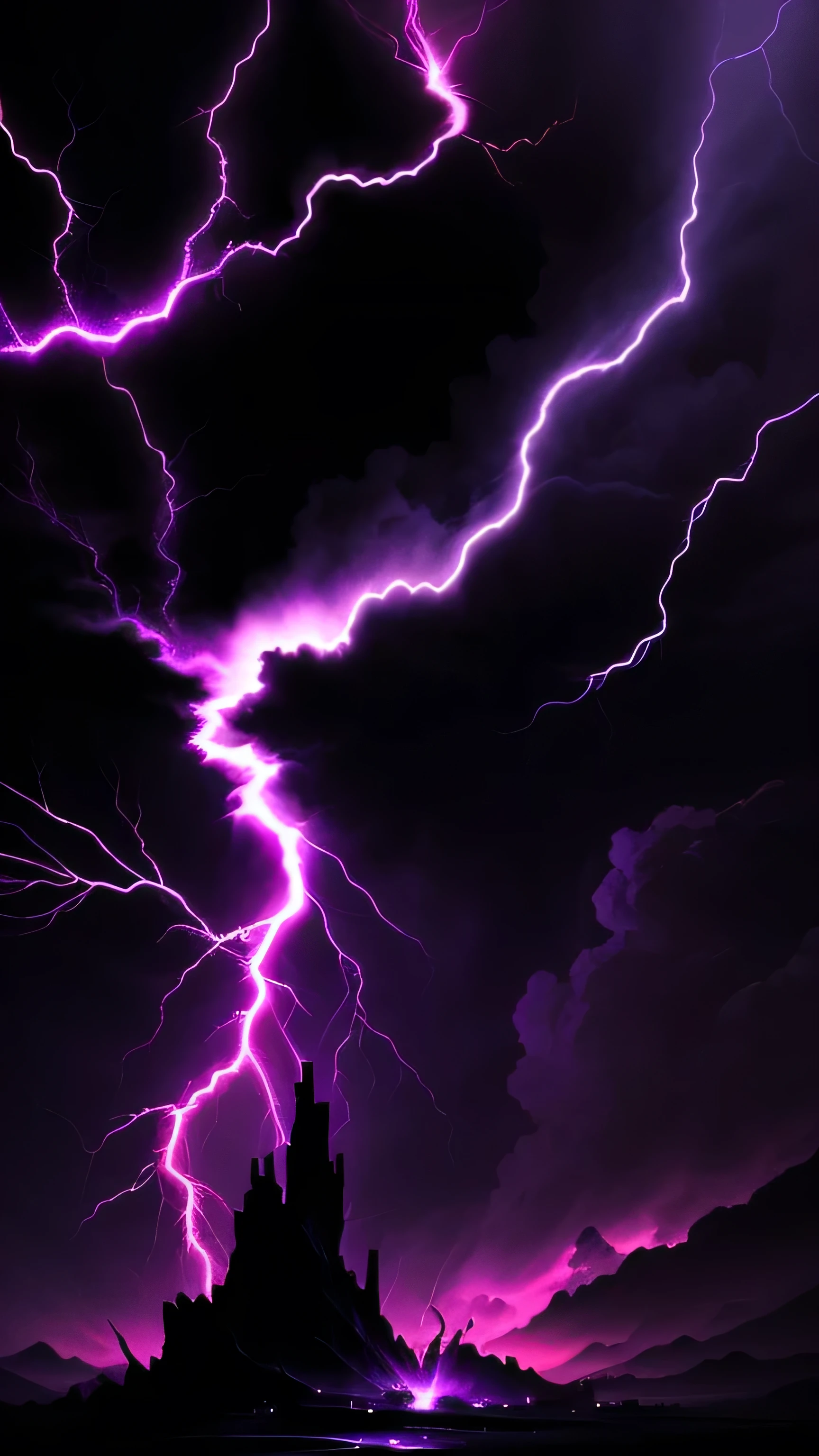 a roxo lightning background with a black background and a roxo lightning, roxo lightning, dramatic roxo thunders, roxo. Ambient lighting, Pink Lightning, dark roxo lighting, neon roxo light, roxo lighting, glowing roxo, neon lightning, magenta lighting. fantasia, cool roxo lighting, roxo energy, roxo tornado, exquisite lightning, electric wallpaper, extremely moody roxo lighting