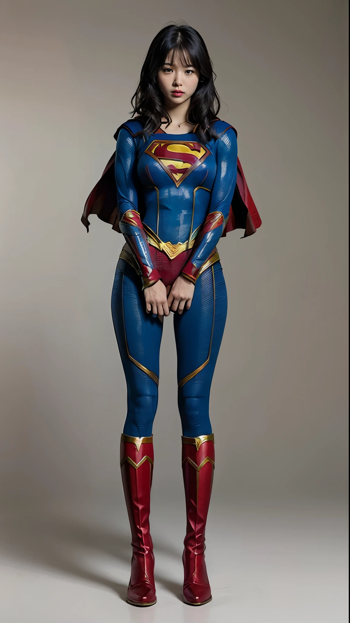 No background、(((Supergirl'The costume was completely destroyed.、There are holes)))、((((Be sure to close your eyes、The face has a sad expression))))、(((((bleeding from the body)))))、((((Liquid flowing from the mouth))))、((defeat、死んだスーパーヒロインSupergirl, weak position, stand on tiptoe、Hanging))、(((It always looks painful)))、(((Painful expression)))、(((shout)))、(((hands and arms Hanging forward)))、(((expression of suffering、Expressions of anguish)))、(((Beautiful legs in black tights.)))、(((sufferingの美しさを法的に表現する)))、((((Make the most of your original images)))、(((A destroyed Supergirl costume)))、(((Beautiful Hair)))、(((suffering)))、(((Beautiful legs need to wear tight black shoes, Wear red boots)))、((Best image quality、8k))、((highest quality、8k、masterpiece:1.3))、(((Preserve background )))、Sharp focus:1.2、Beautiful woman with perfect figure:1.4、Slim Abs:1.2、Wet body:1.5、Highly detailed face and skin texture、8k