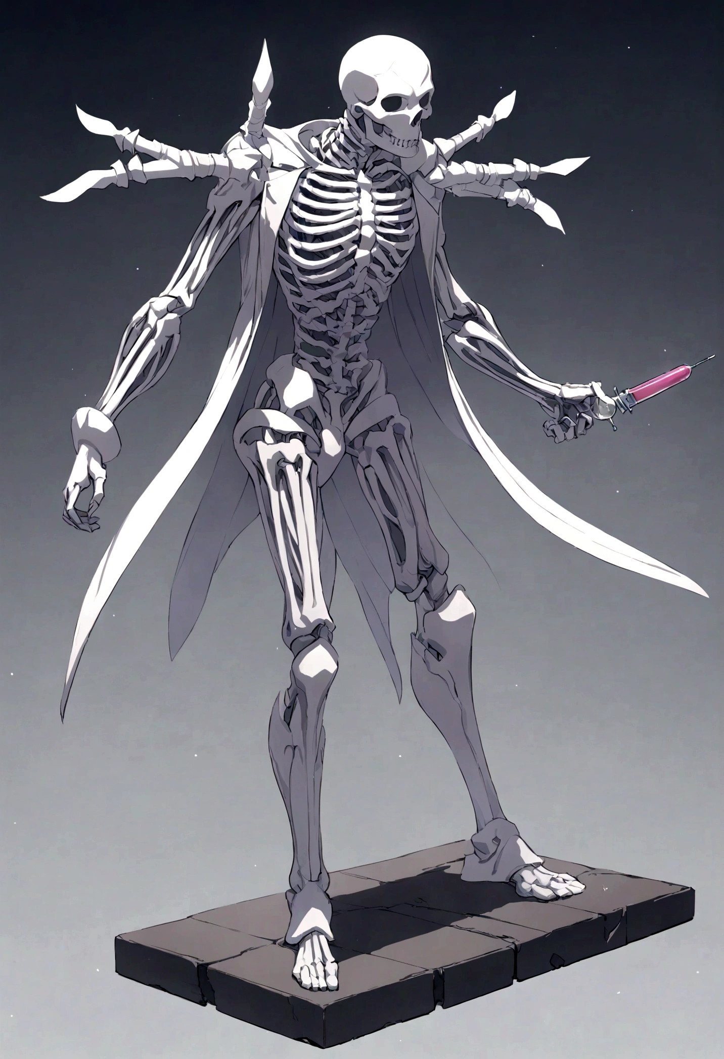 Jojo Stand, Bone Hollow ribcage, syringes instead of arms