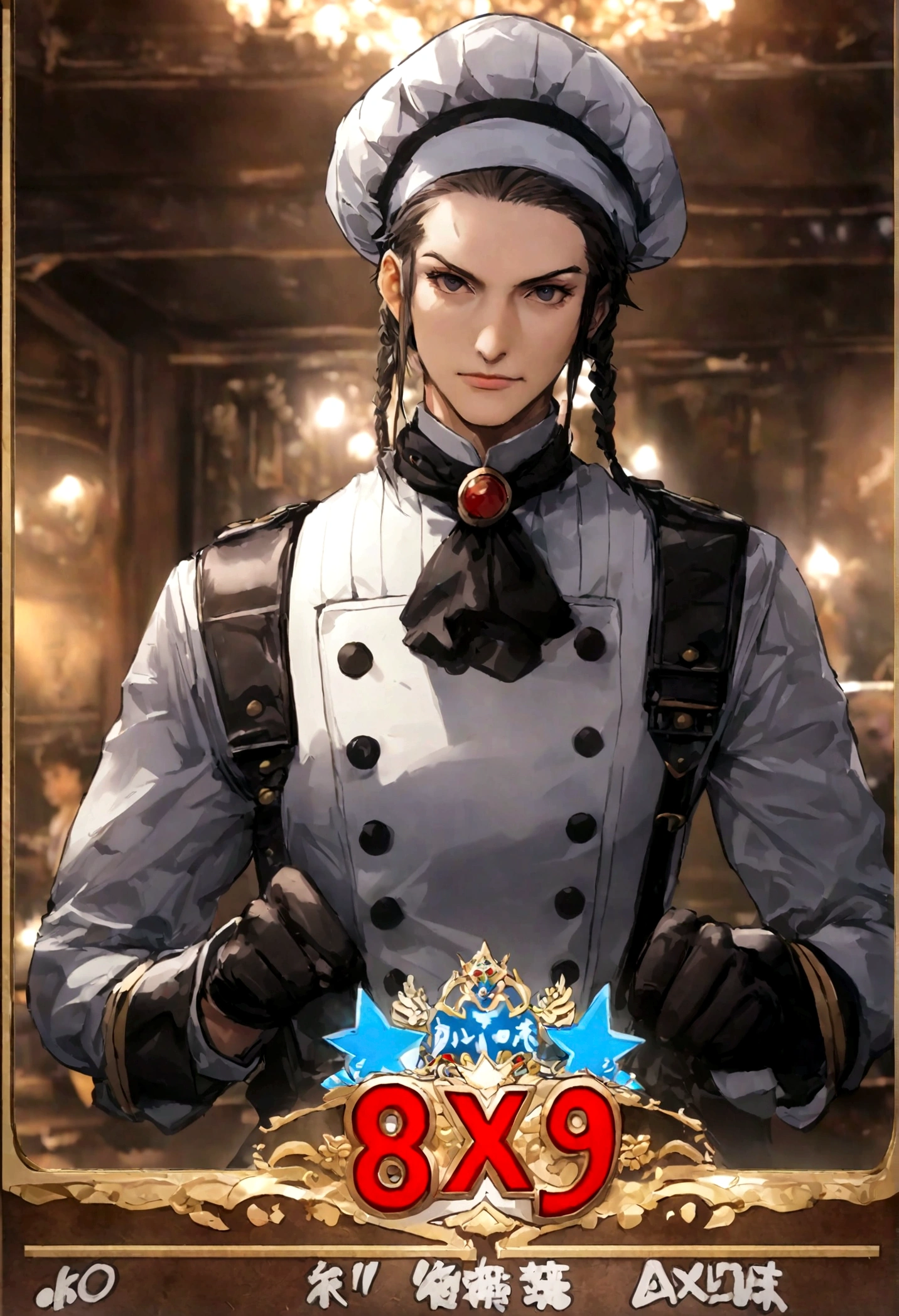 Fighting game screen, Fille en costume de marin, Homme en tenue de ville, bout à bout, chef-d'artwork, Great detail, meilleure qualité a