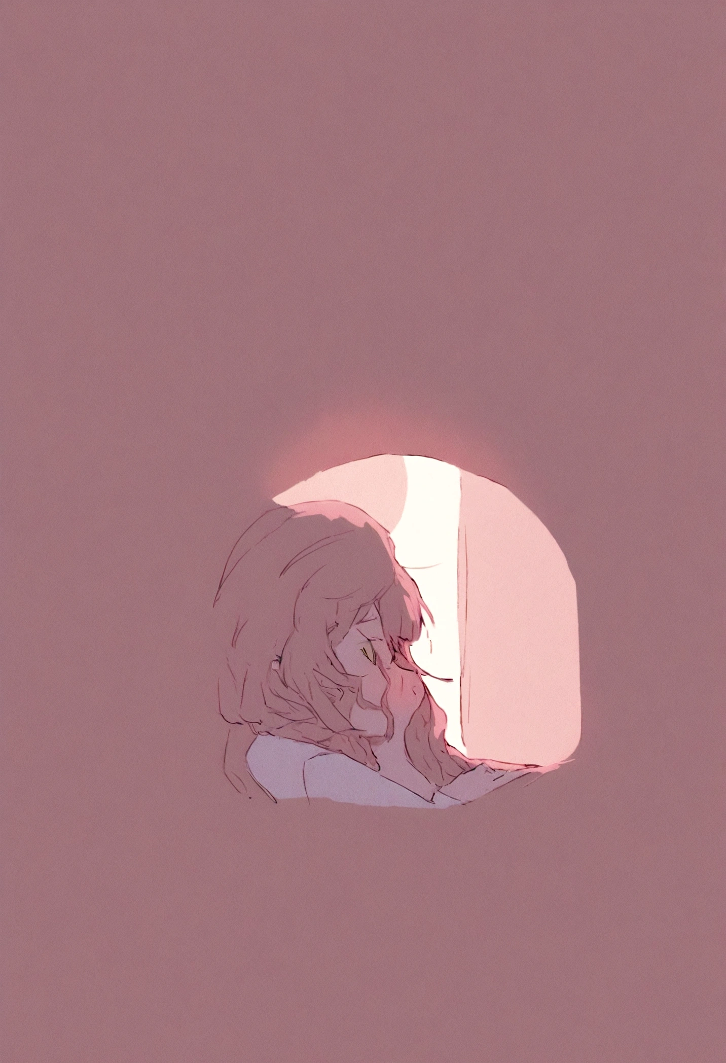 A captivating close-up photo of a girl drawn in lo-fi style in her room writing a book, calm environment,
with a thoughtful expression, her spaghetti hair loose and flowing around her face, with a single strand catching a ray of light.
make a lo-fi style dad image