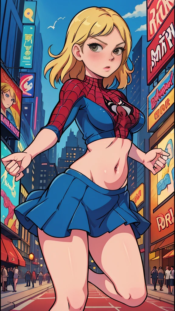 Kirsten Dunst、マーベルコミックの映画Poster、so beautiful、Movies about Spider-Man、sexy、whole body、Wearing a skirt、Premiere Date、Poster、belly buttonを突き出す、new york、She's wearing a ripped Spiderman suit、The suit is torn、Wearing a skirt、Red and black color scheme、dynamic、masterpiece、highest quality、Super detailed、Very detailed、Delicate and beautiful shine、Ultra-high resolution、Cinematic、break、breakドロップ、(Torn clothes:1.5)、(Wet clothes:1.4)、Bare shoulders、Real Rain、Wet Hair、belly button、Exposed Skin、sexyな肩を披露