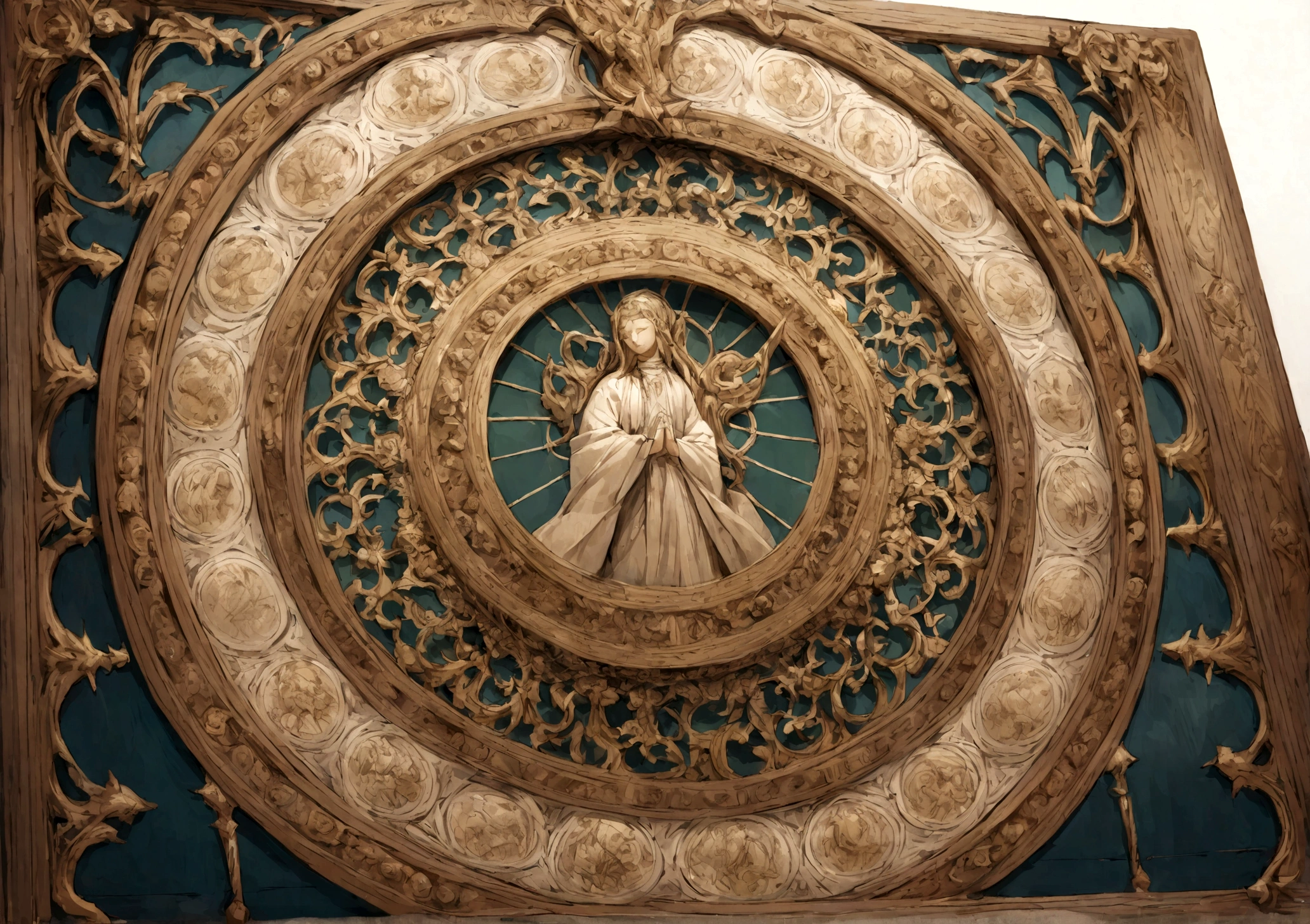 man praying heaven board