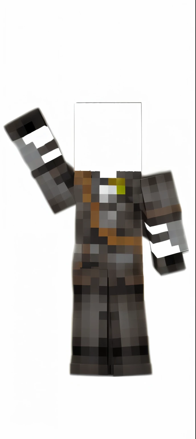 Personagem 3D, aventureiro, entidade branca, corpo branco, sem face, sem rosto, sem cabelo, pele #fffffff, manequim, roupa de aventureiro, masculino, cyberpunk.