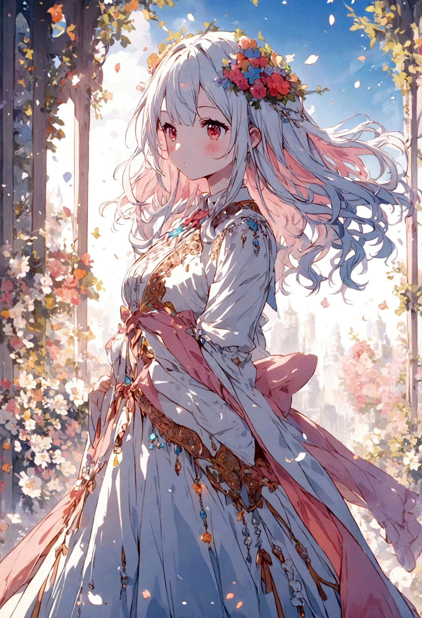 ANIME GIRLS IN DIFERENT TYPE OF HAIR COLORS