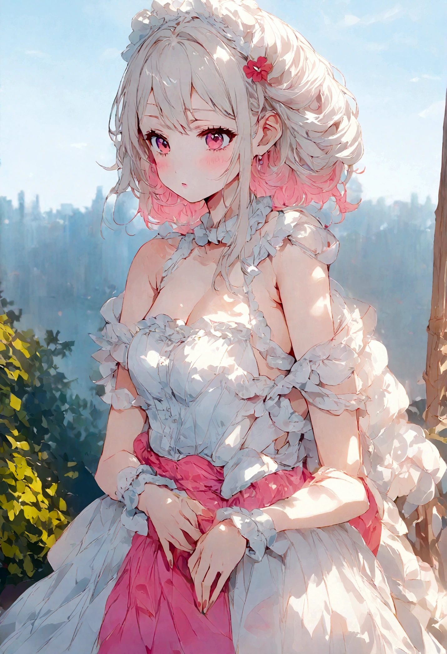 ANIME GIRLS IN DIFERENT TYPE OF HAIR COLORS
