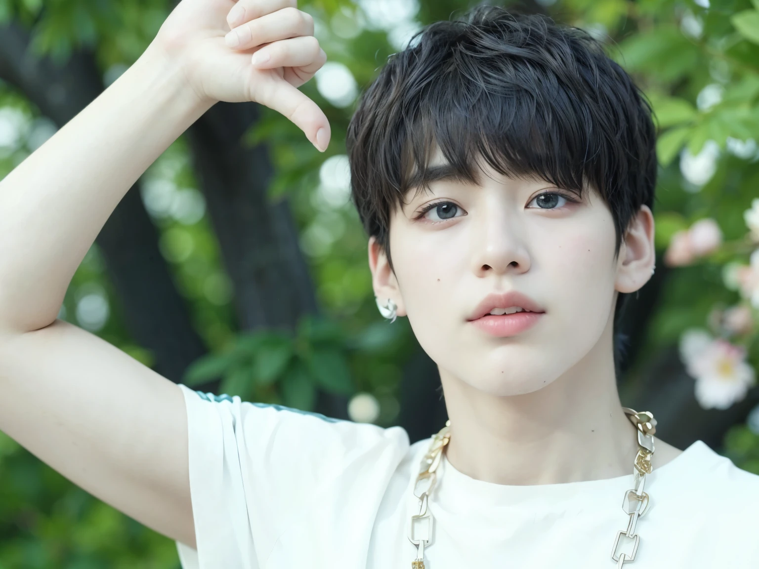 mulher arafa com cabelo colorido sentada em uma mesa, Jung Jaehyun, adorable and pale korean face, Ulzzang inteligente, Kim Doyoung, com cabelo curto, jossi do blackpink, Hong junho hyung, Tae June Kim, Ulzzang, o corte Hime, Jaeyeon Nam, xqc, Parque Jimin, cabelo curto platinado moleca