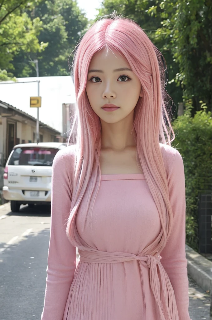 (Pink Hair :1.3), (Dayu Seren:1.37),that&#39;Photorealistic, High resolution, 1 female, Hip Up、My breasts are getting bigger、Beautiful Eyes, Long Hair, Ring Eye, pink latex jumpsuit, squat, Spread your legs,Camel&#39;With toe,Gymnastics Venue , Shinyプラスチック, Shiny金属的な肌, Glow Color, Latex Costume, Chrome Bodysuit, サイバーパンクのShinyラテックススーツ, Shiny,Bedroom, Peeing in bed,