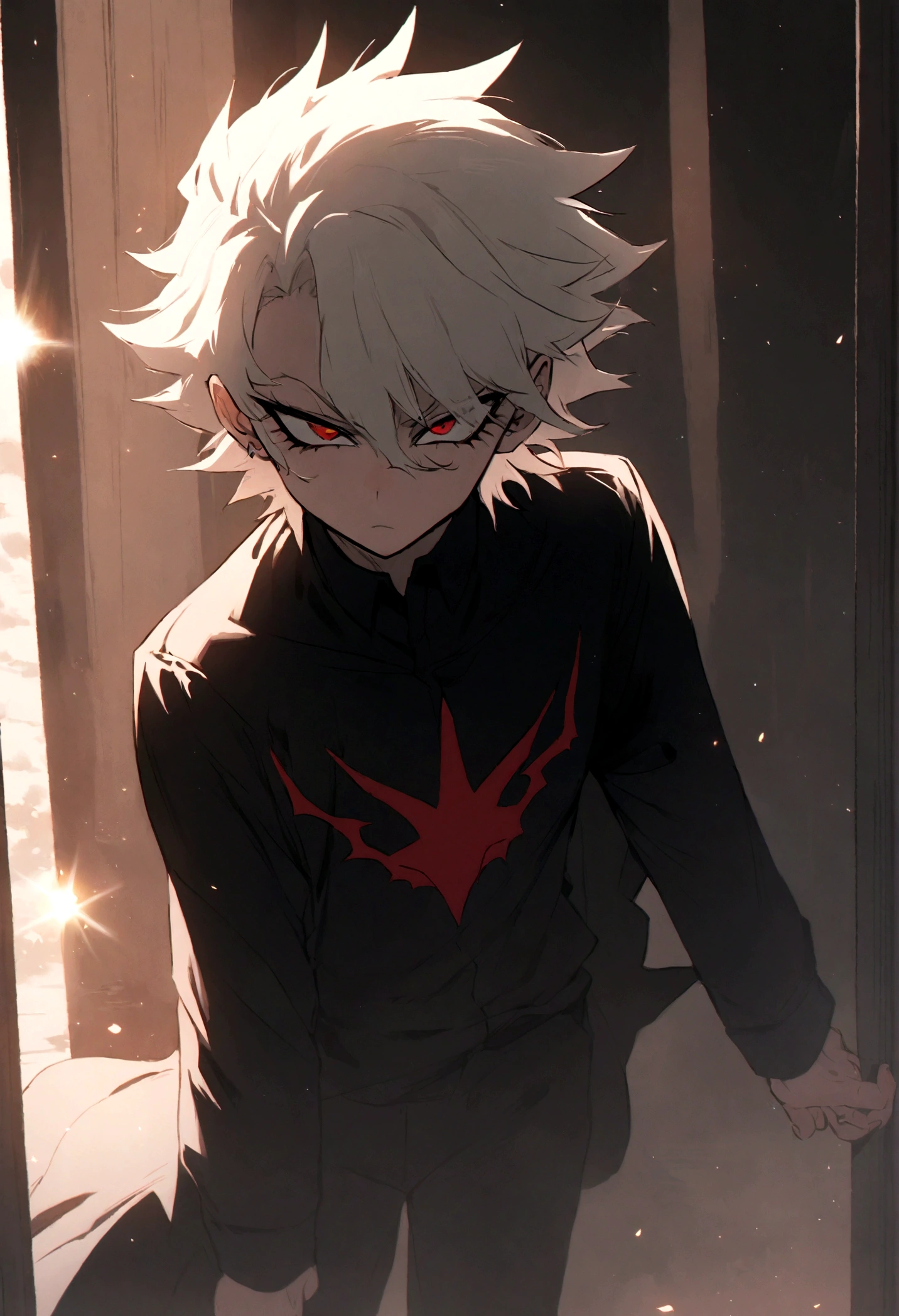 Akira Fudo, Devilman Crybaby, Male, with black clothes