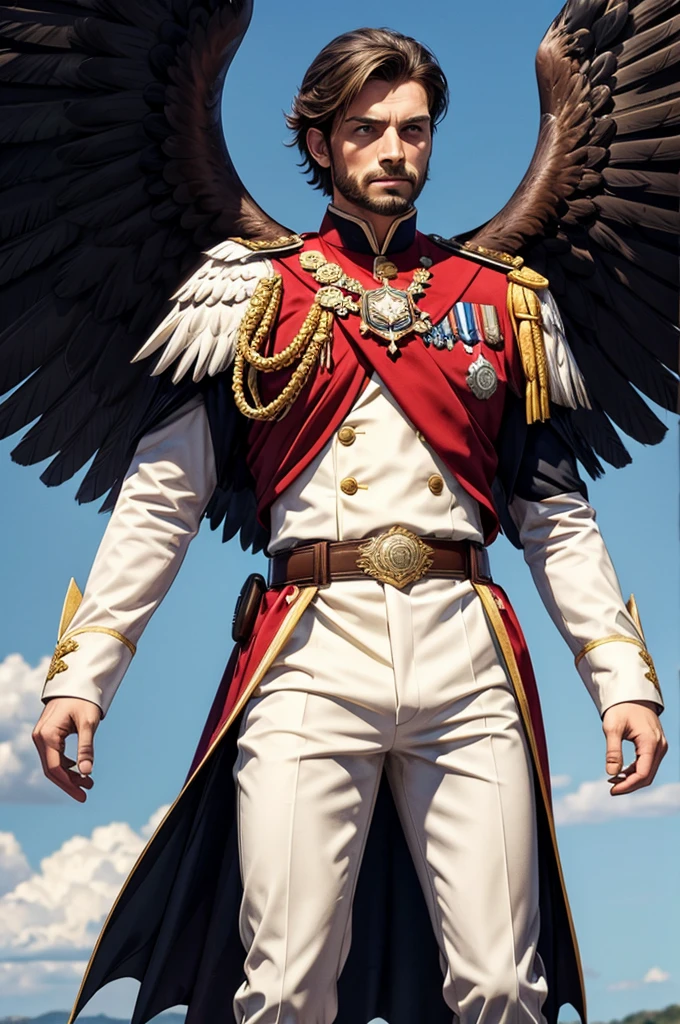 Homem.roupa imperial. eagle wings
