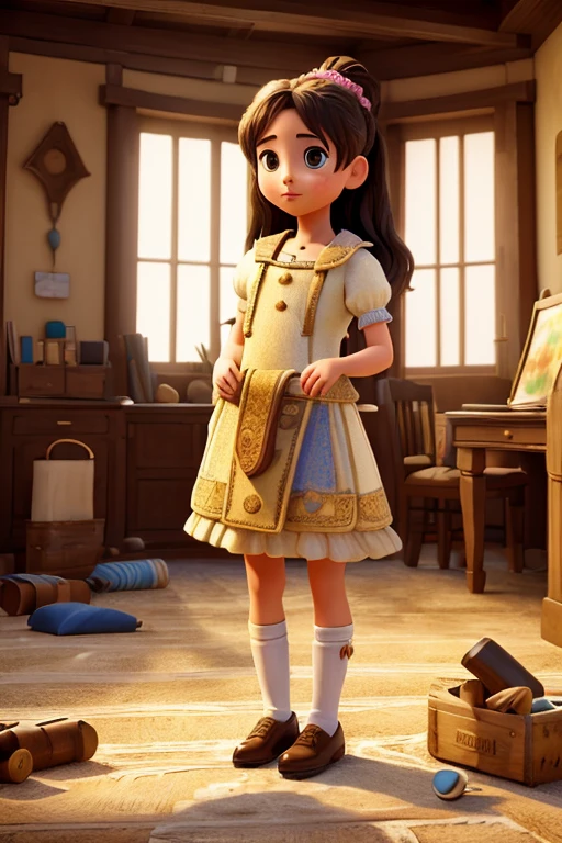 Absurd resolution, high resolution, (Obra de arte: 1.4), hiper-detalhe, young girl&#39;s short and messy black hair, soldador vestido, atendendo o telefone (1.2), Happy expression, factory high tech bench, tela com senso de tecnologia