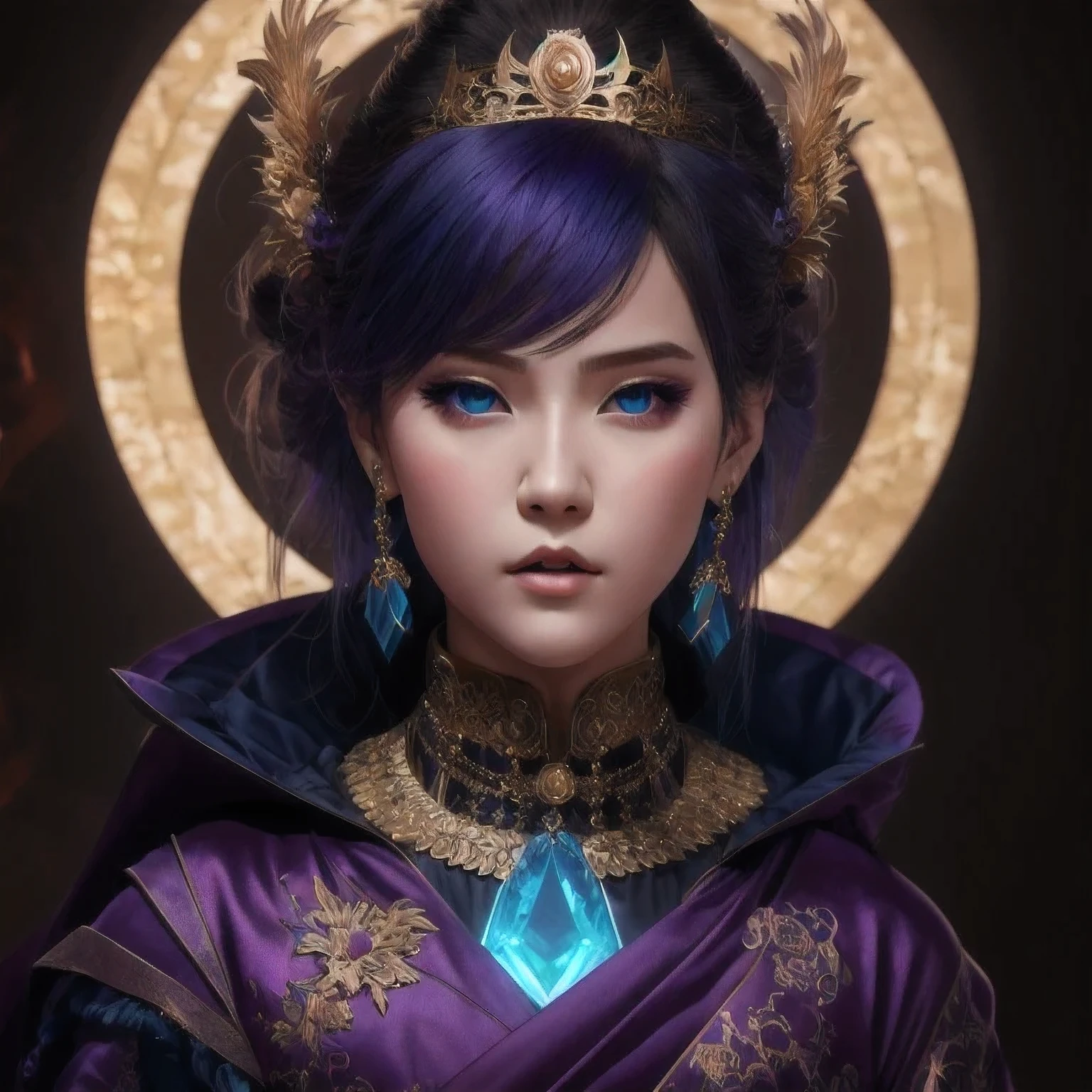 there is a 18 years old in a purple dress holding a dragon, wlop and ross tran, ross tran 8 k, fantasy art style, chengwei pan on artstation, a beautiful fantasy empress, ross tran and wlop, ruan jia and artgerm, the dragon girl portrait, ig model | artgerm, artgerm and ruan jia，beautiful
1girl
bangs
blue eyes
closed mouth
ear piercing
earrings
grey background
hair ornament
jewelry
lips
looking at viewer
military
military uniform
nose
piercing
portrait
realistic
short hair
simple background
solo
upper body