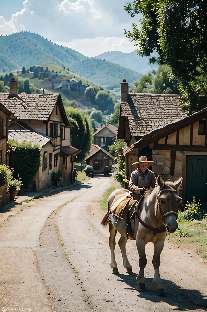 Once upon a time, in a quaint little village nestled between rolling hills, there lived a donkey named Oliver. Oliver was no ordinary donkey; he had big dreams and a heart full of determination. Every day, he would watch the travelers passing through the village, their faces filled with excitement and adventure.